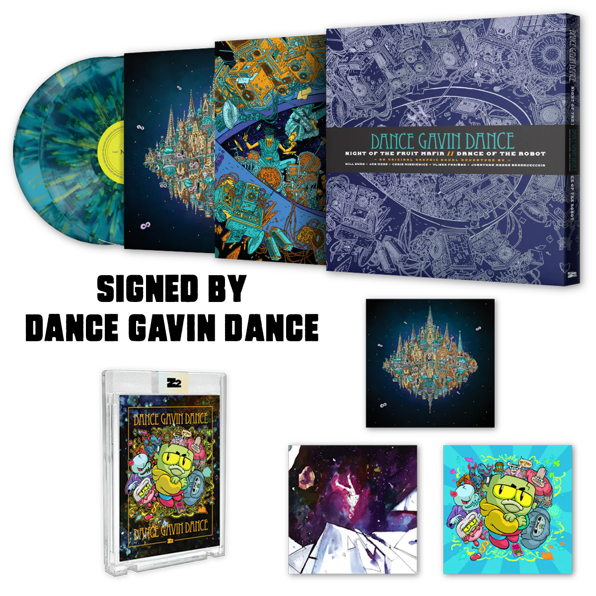 Dance Gavin Dance: Night of the Fruit Mafia // Dance of the Robot - Graphic Novel (Signed Platinum Edition)
