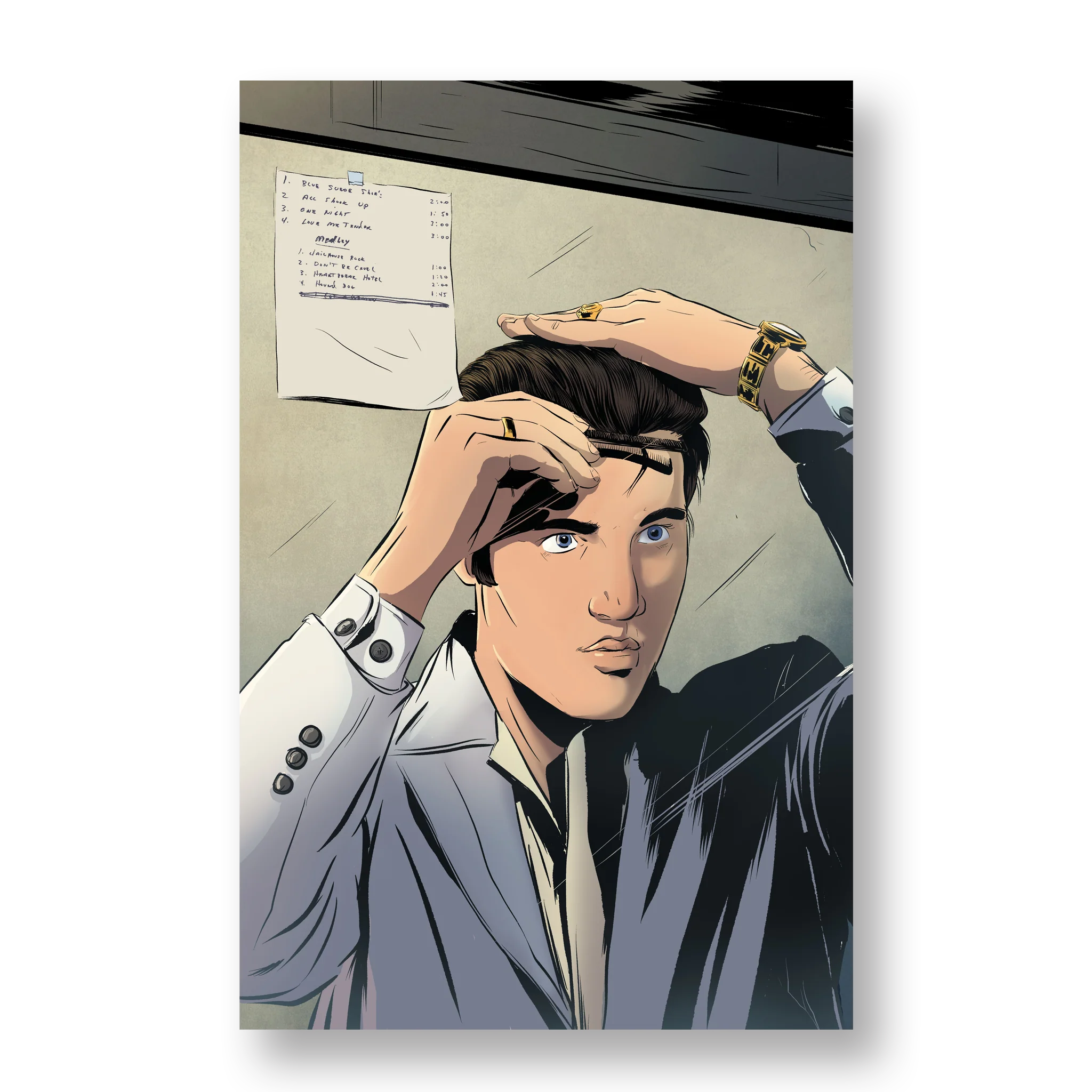 Elvis: The Official Graphic Novel SIGNED Super Deluxe Edition - Image 5