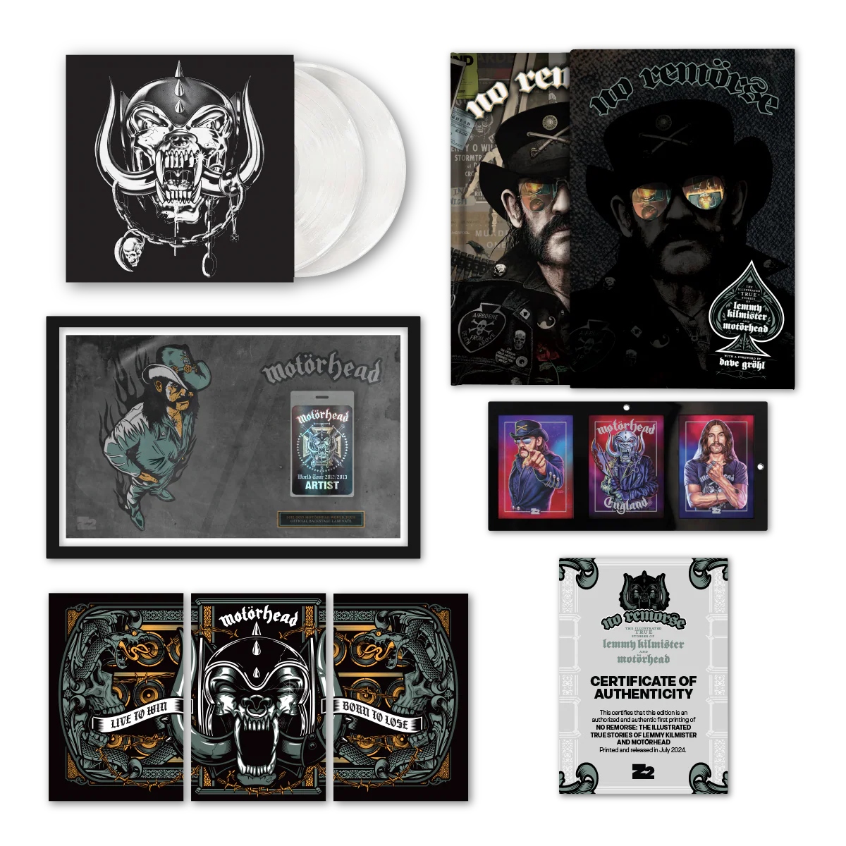 NO REMORSE: THE ILLUSTRATED TRUE STORIES OF LEMMY KILMISTER AND MOTÖRHEAD - BACKSTAGE EDITION EDITION - Image 3