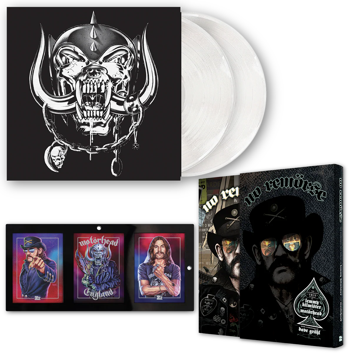 NO REMORSE: THE ILLUSTRATED TRUE STORIES OF LEMMY KILMISTER AND MOTÖRHEAD - DELUXE + VINYL 2-LP EDITION