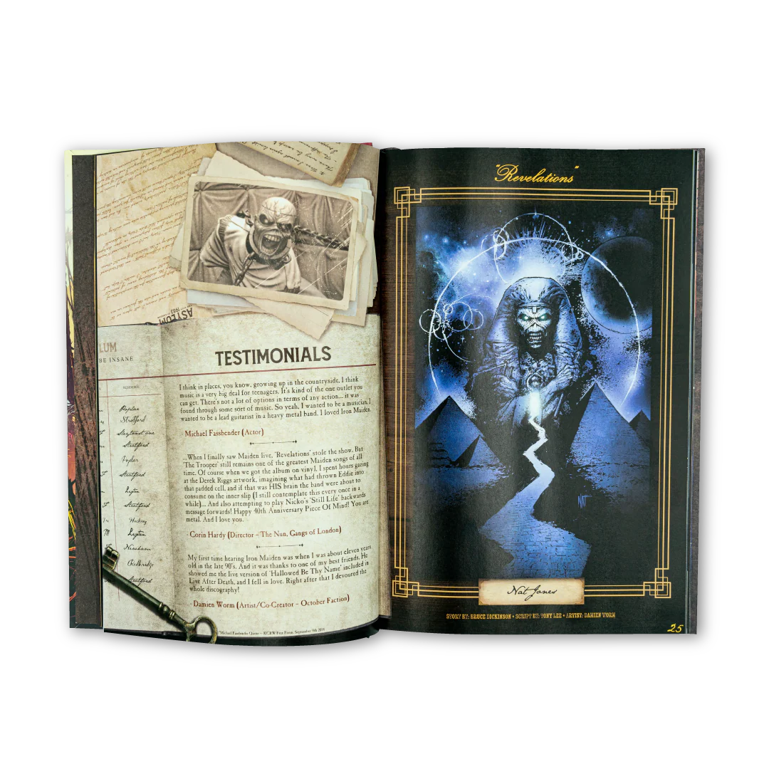 SIGNED Iron Maiden: Piece Of Mind - Hardcover - Image 3